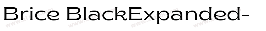 Brice BlackExpanded字体转换